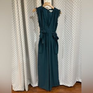 Emerald Green Jumpsuit with Bows
